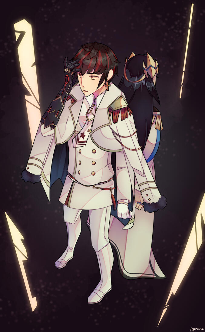 Illustration of Kawerik and Vivian from Epic Seven.